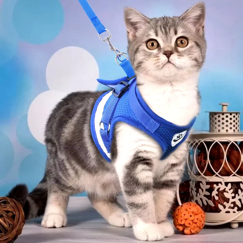 Comfortable and adjustable guide collars for pet dog harness.