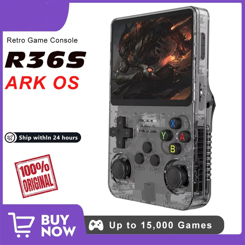 Retro Game Console Handheld Video Arkos 2.0 System Portable Pocket Video Player 64GB 128GB 20000 Games.