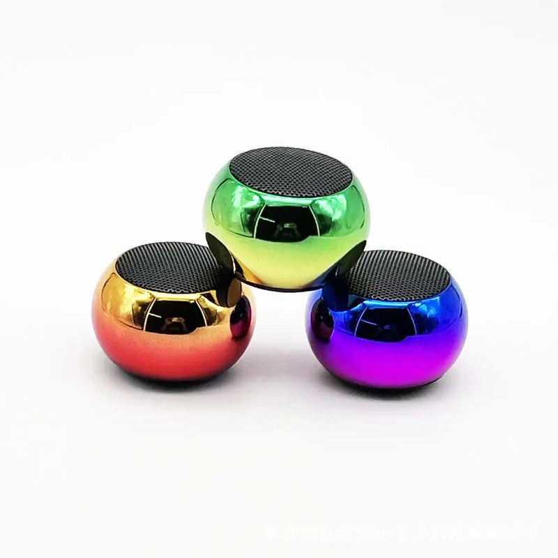 Alto-falante Bluetooth sem fio portátil pequeno de metal