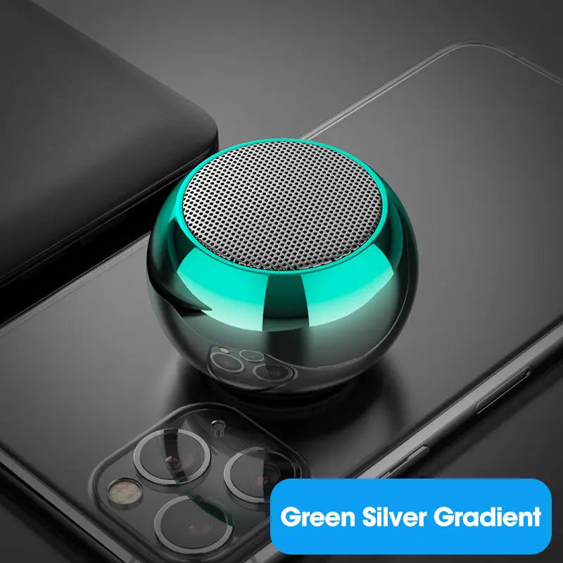 Alto-falante Bluetooth sem fio portátil pequeno de metal