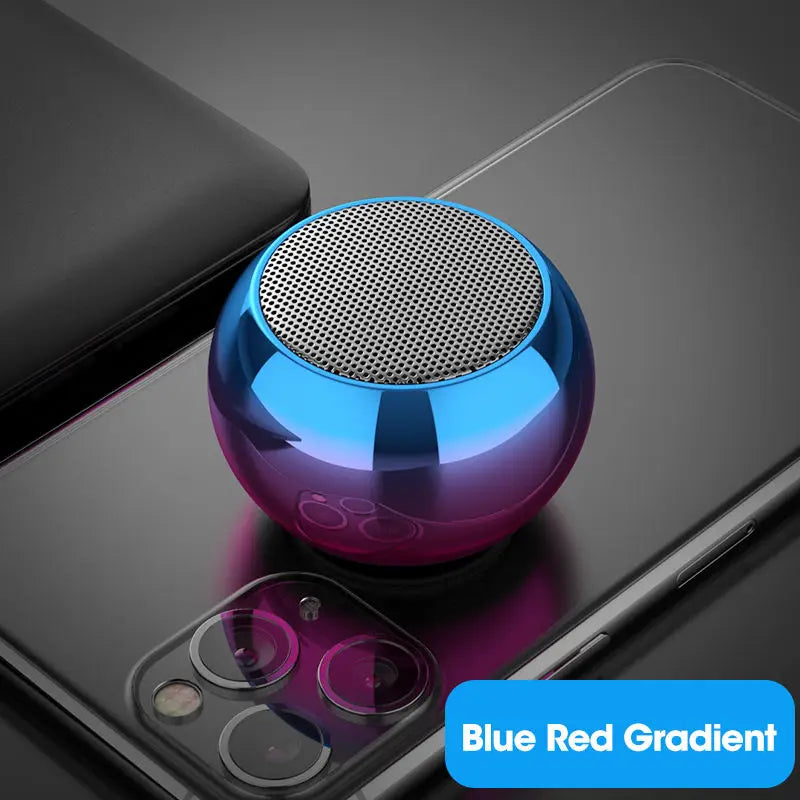 Alto-falante Bluetooth sem fio portátil pequeno de metal